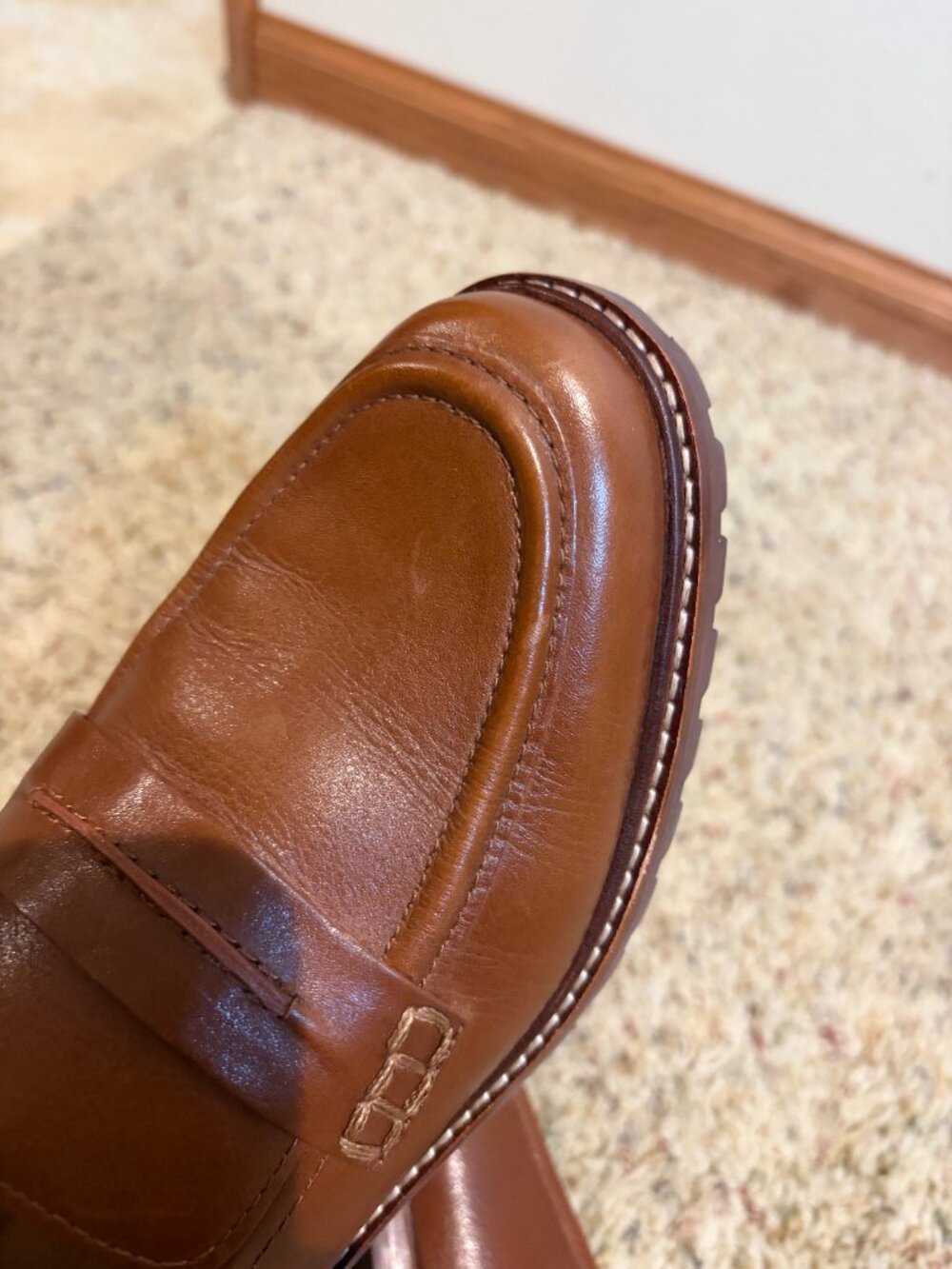 Madewell The Corinne Lugsole Loafer Dried Maple Brown Leather - Picture 8 of 16